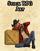 Stock Art - Drunken Old Pirate