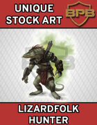 Unique Stock Art - Lizardfolk Hunter