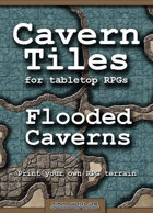 Cavern Tiles - Flooded Caverns - RPG Game Tiles