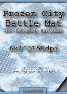 Wargames Battle Mat 6'x4' - Frozen City (032)