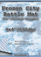 Wargames Battle Mat 4'x4' - Frozen City (032b)