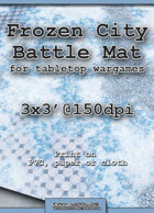 Wargames Battle Mat 3'x3' - Frozen City (032c)