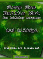 Wargames Battle Mat 4'x4' - Sump Sea (081b)