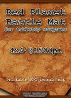 Wargames Battle Mat 4'x4' - Mars / Red Planet (061b)