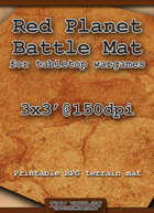 Wargames Battle Mat 3'x3' - Mars / Red Planet (061c)