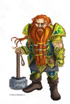 Dwarf Warrior I - Fantasy Art