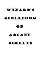 BttDRPG Wizard's Spell Book
