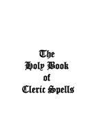 BttDRPG Cleric's Spell Book