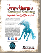 Crawthorne\'s Catalog of Creatures: Imperial Land Griffon