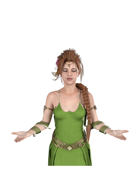 Sade Presents: Green Dress Fantasy Woman