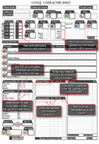 Sabre RPG 2e Fillable PDF Character Forms