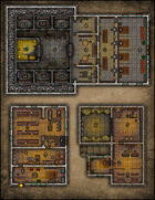 VTT Map Set - #081 Bank, General Store & Sheriff's Office with Jail and Gallows