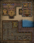 VTT Map Set - #095 Fletcher and Archery Range, Herbalist and Apothecary & Docks and Warehouse