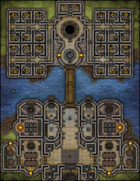 VTT Map Set - #216 Island Prison
