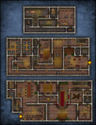VTT Map Set - #218 Mysterious Mansion of Secrets