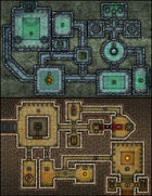 VTT Map Set - #229 Twin Mini-Dungeons