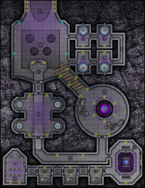 VTT Map Set - #233 Lunar Base Cargo Docking Bay - Paths to Adventure ...