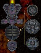 VTT Map Set - #302 Starship Deckplan: Envirosphere Equipped Starship
