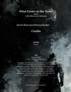 What Grows in Her Name part 3