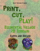 Elemental Village: Print and Play 2D Terrain - Earth/Arcane