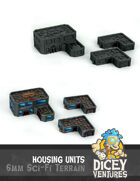 6mm Sci-Fi Terrain: Housing Units