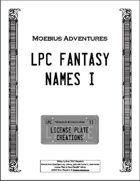 LPC Fantasy Names I