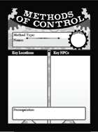 Gears of Defiance: Methods of Control Card Deck