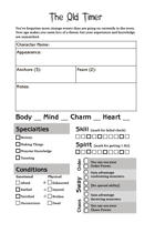 Nowhereville Character Playbooks and Templates