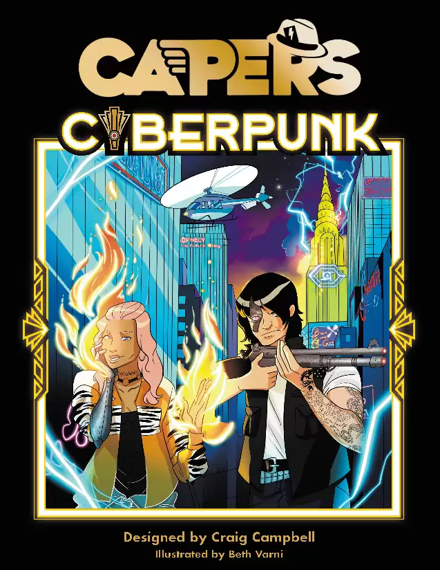 Capers Cyberpunk RPG - NerdBurger Games | CAPERS Cyberpunk | DriveThruRPG