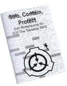 Solo SCP The Roleplaying Game