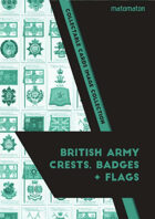 British Army Crests, Badges & Flags Collectable Cards Image Collection