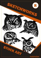 Sketchworks Stock Art #8: Owls