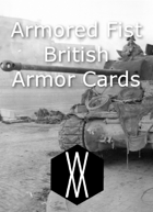 Armored Fist - Armor Cards, United Kingdom and Commonwealth