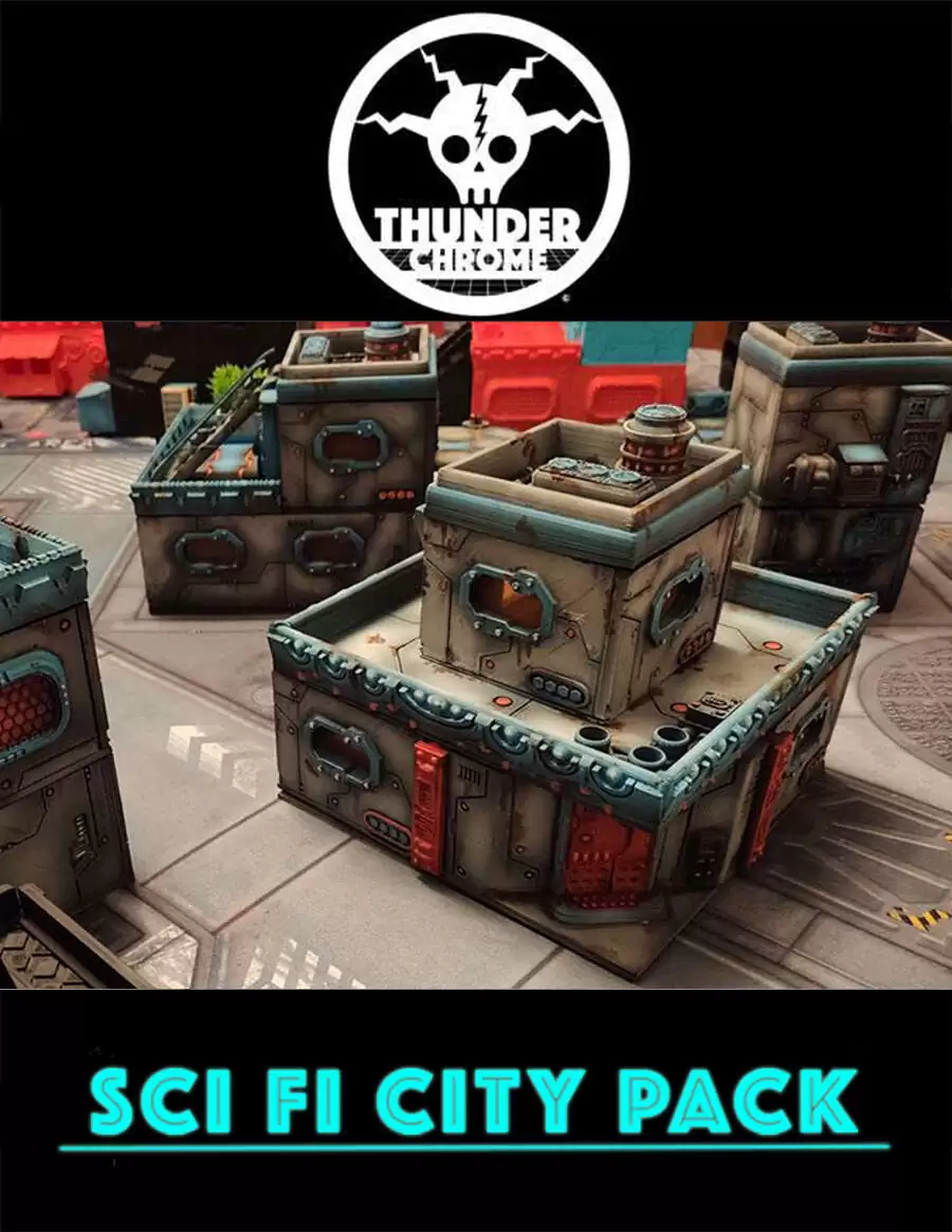 Sci Fi City Pack 1 - Thunder Chrome | DriveThruRPG