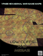 1 Page Hexagonal War Game Maps - Low Cliffs and Mesas