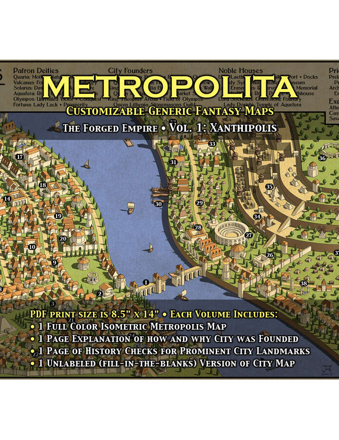 Mentopolis Map METROPOLITA: FE: Vol. 1: Xanthipolis - Hinterland Mapview | METROPOLITA ...