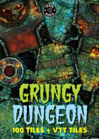 100 Grungy Dungeon Tiles