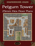 Pelgurn Tower (Hex Grid) 25mm Battle Plans