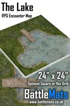 The Lake 24" x 24" RPG Encounter Map