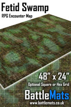 Fetid Swamp 48" x 24" RPG Encounter Map