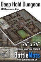 Deep Hold Dungeon 24" x 24" RPG Encounter Map