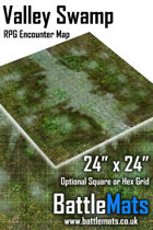 Valley Swamp 24" x 24" RPG Encounter Map