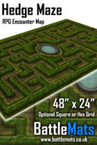 Hedge Maze 48" x 24" RPG Encounter Map