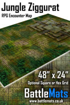 Jungle Ziggurat 48" x 24" RPG Encounter Map