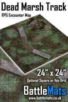 Dead Marsh Track 24" x 24" RPG Encounter Map