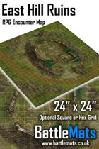 East Hill Ruins 24" x 24" RPG Encounter Map
