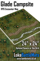 Glade Campsite 24" x 24" RPG Encounter Map