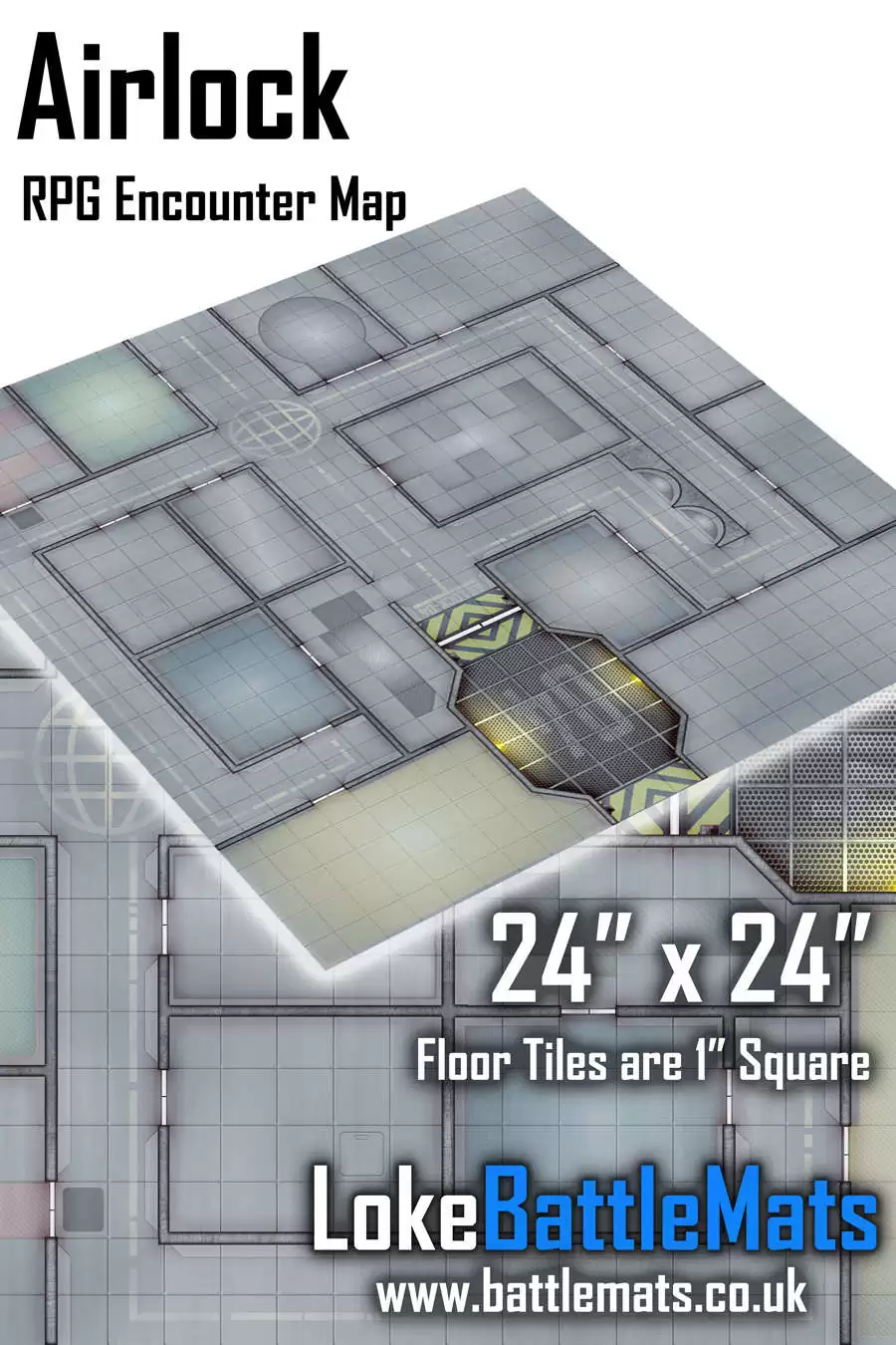 Loke Battlemats GM Screen Terrain - Schermo Per Master Di Giochi Di Ruolo In Inglese, Laminato, Con Incontri Casuali