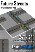 Future Streets 24" x 24" RPG Encounter Map