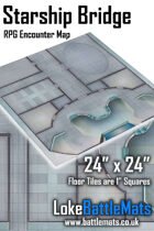 Starship Bridge 24" x 24" RPG Encounter Map